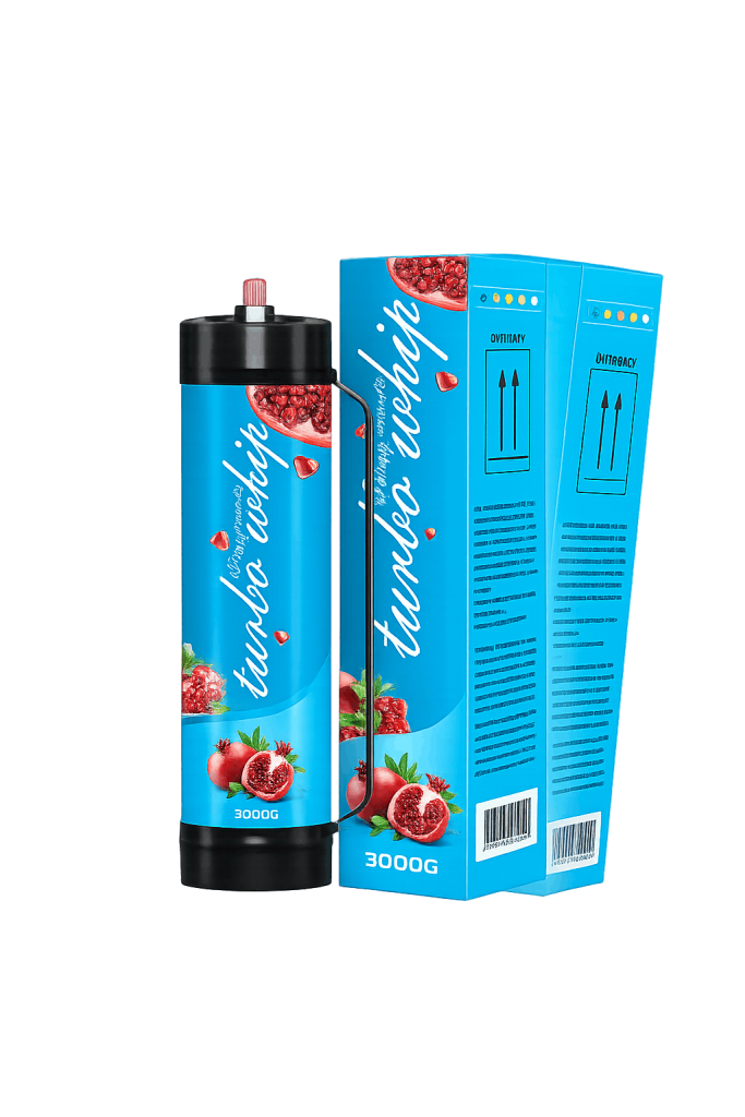 Quick whip cream dispenser paired with cream chargers.